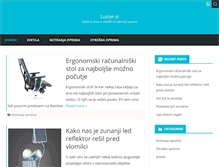 Tablet Screenshot of luster.si